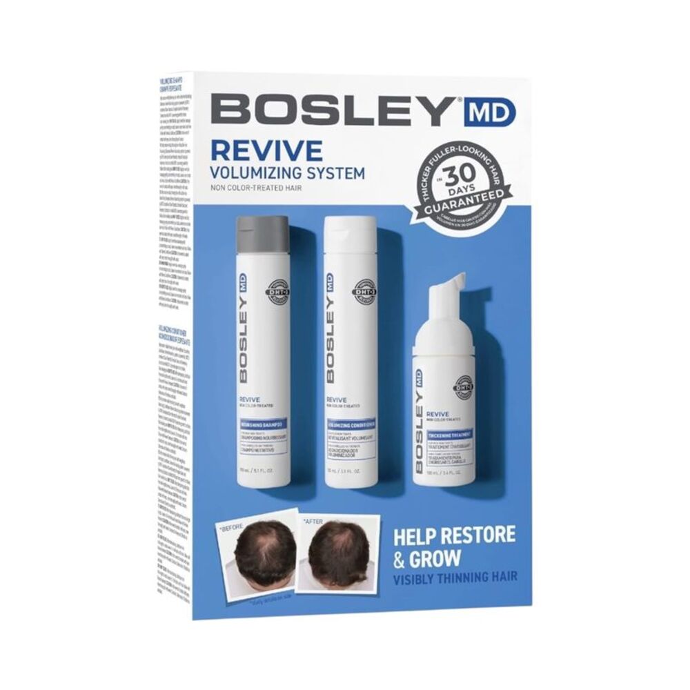 Bosley Revive Volumizing Shampoo & Conditioner 5.1 Oz & Thickening Treatment Kit